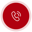 Red phone icon with sound waves.